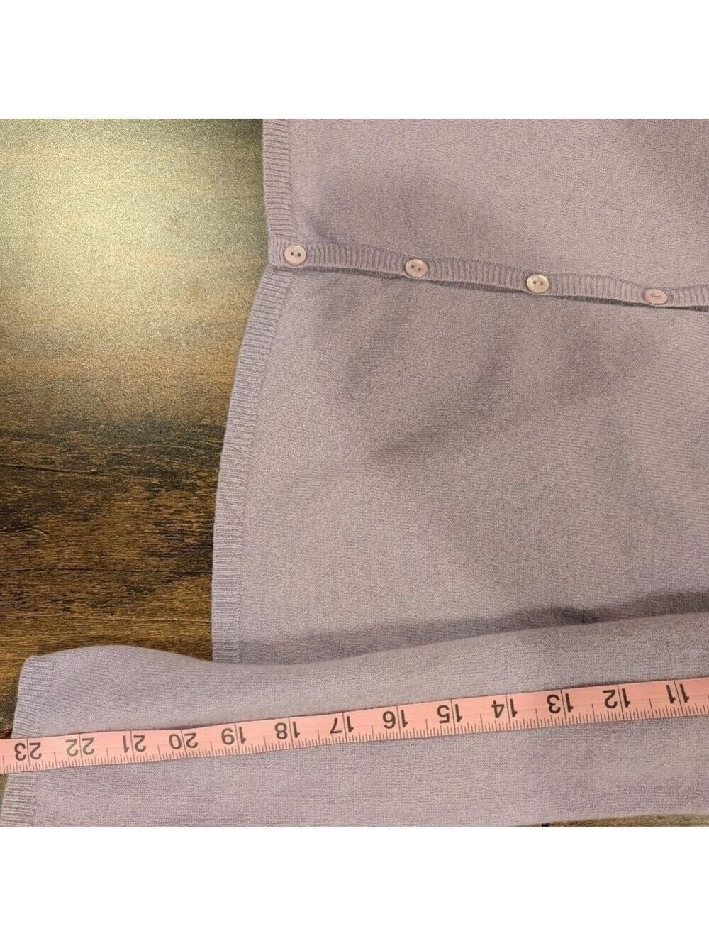 Sutton studio 100%Cashmere Made in Australia , Medium, light purple, Cardigan. - Picture 7 of 7